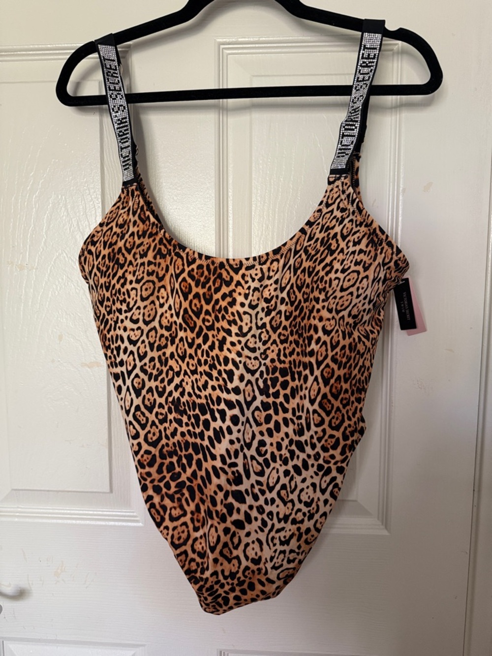Victoria's Secret Leopard Print One-Piece Swimsuit in Tan and Black